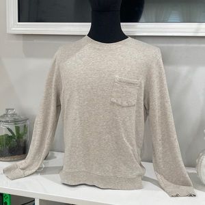 Men's H&M heather beige Pocket Shirt | Size medium